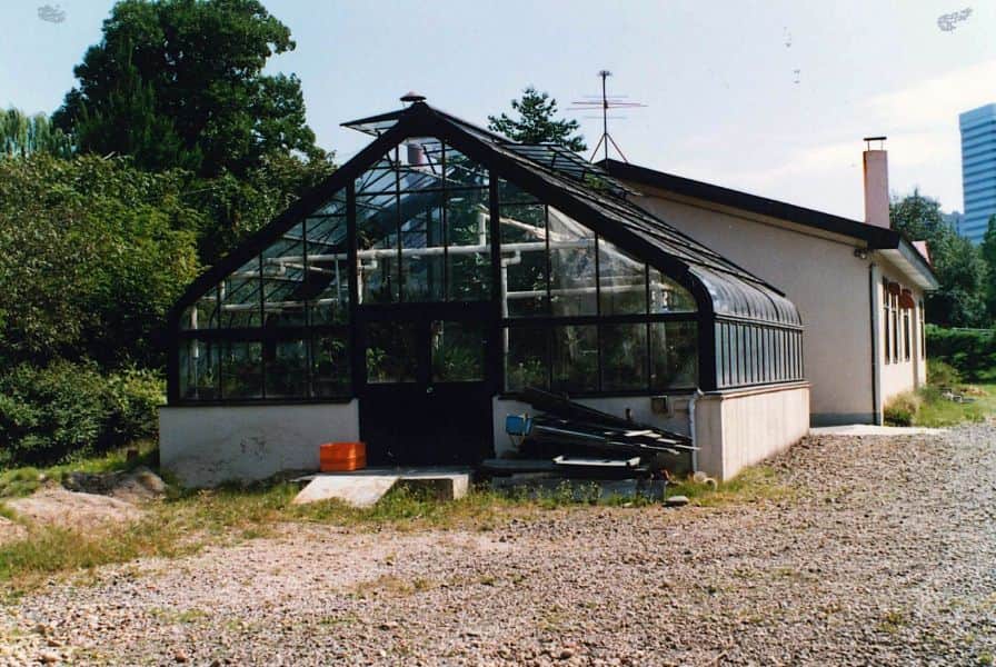 1972年建設当初の温室